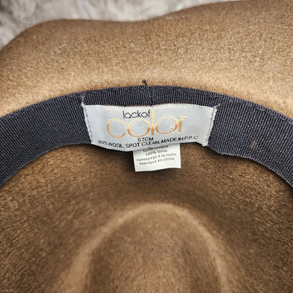 Lack of Color Wool Felt Rancher Fedora Hat - Picture 6 of 6